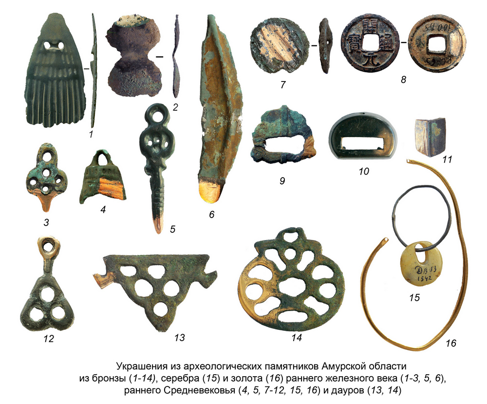 Определен состав сплавов бронзовых предметов Западного Приамурья раннего железного  века и раннего Средневековья